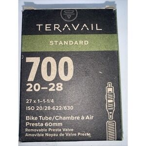 Teravail 700 x 20-28 Standard Inner Tube 60mm Street Bike Tube NEW Open Box